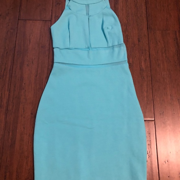 ❣️ FINAL SALE 🤍 EUC XXS Guess Turquoise Slim-fit Bodycon Dress - Picture 11 of 11